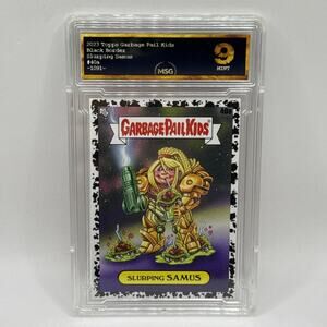 2023 GARBAGE PAIL KIDS GPK INTERGOOLACTIC BLACK PARALLEL SLURPING SAMUS 40a